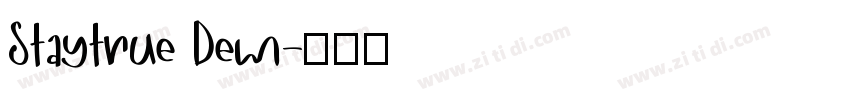 Staytrue Dem字体转换
